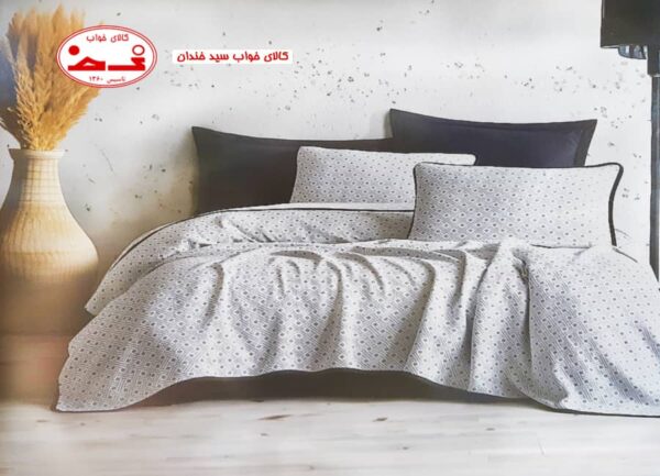 سرویس کاور لحاف و پیکه 7 تکه Saheser مدل Silvano kara
