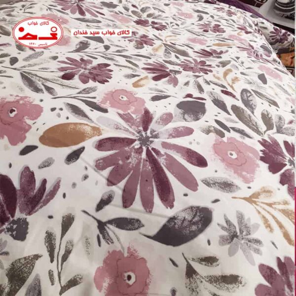 ست روتختی یک نفره گل بنفش-2