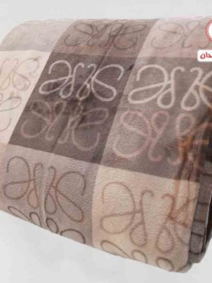 پتو دونفره مخملی طرح هانی
