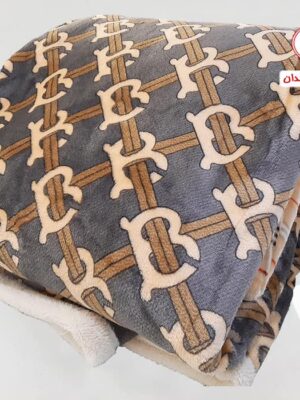 پتو دونفره مخملی طرح بابیلون