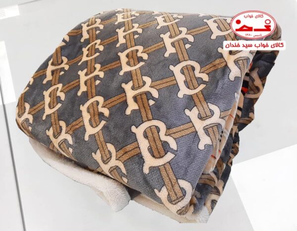 پتو دونفره مخملی طرح بابیلون