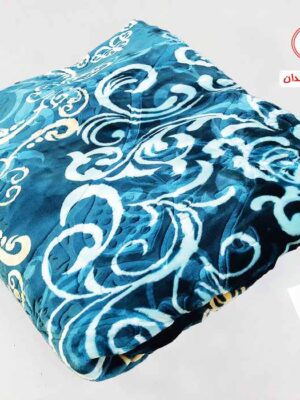 پتو دونفره مخملی فلورا