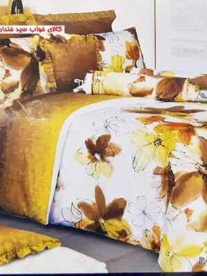ست کاور لحاف دونفره خارجی طرح گل
