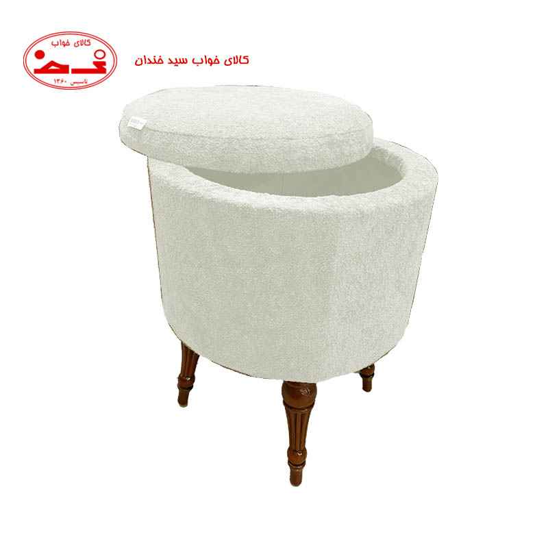 پاف باکس دار سفید 2 پاف باکس دار سفید 2