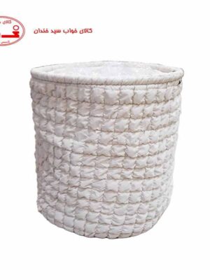 سبد رخت استوانه طرح مربع